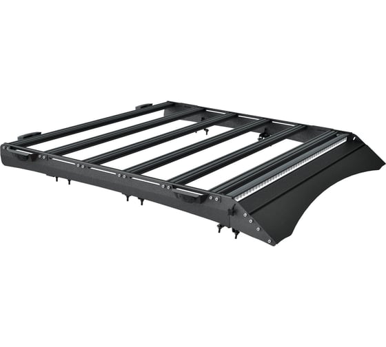 Багажник экспедиционный STC Toyota Tundra Double Cab 2006-2021 шторка, дальний, рабочий и задний свет STC-TTU/06-TR1-L1L2L3