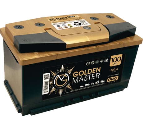 АКБ GOLDEN MASTER pro 6СТ-100 (L)-(1) 820A 353*175*190 4657819154835
