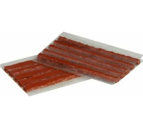 Жгуты для ремонта б/к шин AIRLINE 6*100мм, 10 шт., коричневые, ПВХ подложка, в пакете ATRS227