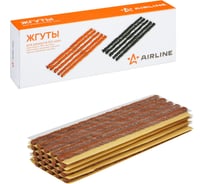 Жгуты для ремонта б/к шин AIRLINE 6*200мм, 25 шт., коричневые, бумажная подложка, в коробке ATRS206