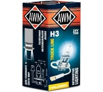 Лампа AWM галогенная, H3, 24 В, 70 Вт, PK22S 410300017