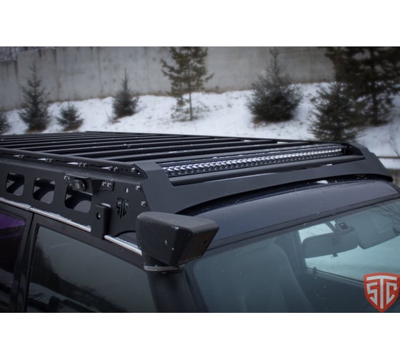 Багажник экспедиционный STC Mitsubishi Pajero 1991-1999 ШТОРКА дальний свет STC-MPA/91-TR1-L1