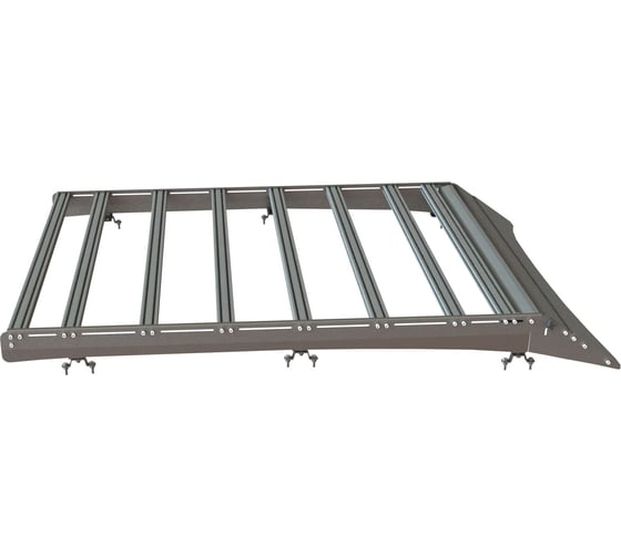 Багажник экспедиционный STC Toyota Tundra Crew Max 2006-2021 ШТОРКА дальний свет STC-TTU/06-TR3-L1