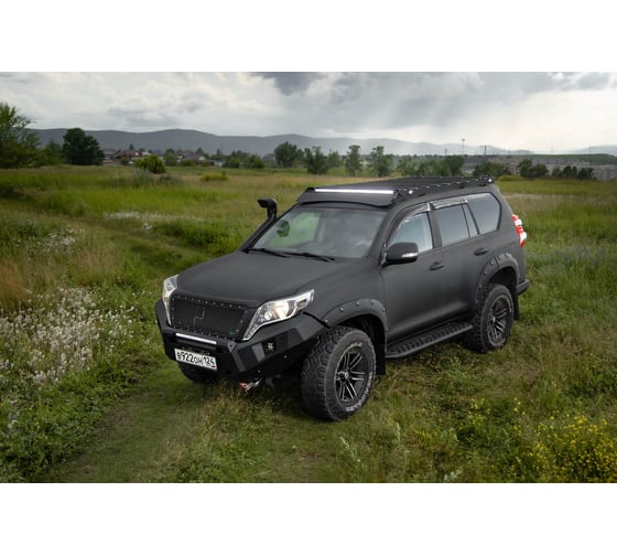 Багажник экспедиционный STC Toyota Land Cruiser Prado 150/Lexus GX460 ШТОРКА дальний свет STC-TLCP150-TR1-L1