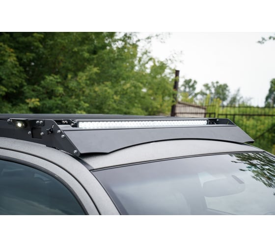 Багажник экспедиционный STC Toyota Tundra Double Cab 2006-2021 ШТОРКА дальний свет STC-TTU/06-TR1-L1