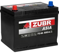 Аккумуляторная батарея ZUBR Ultra Asia 70Ah L+ (нижний борт) ZSA701