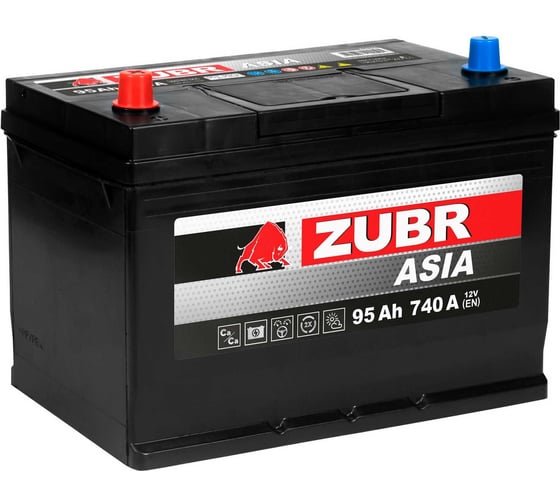 Аккумуляторная батарея ZUBR Ultra Asia 95Ah R+ (нижний борт) ZSA950