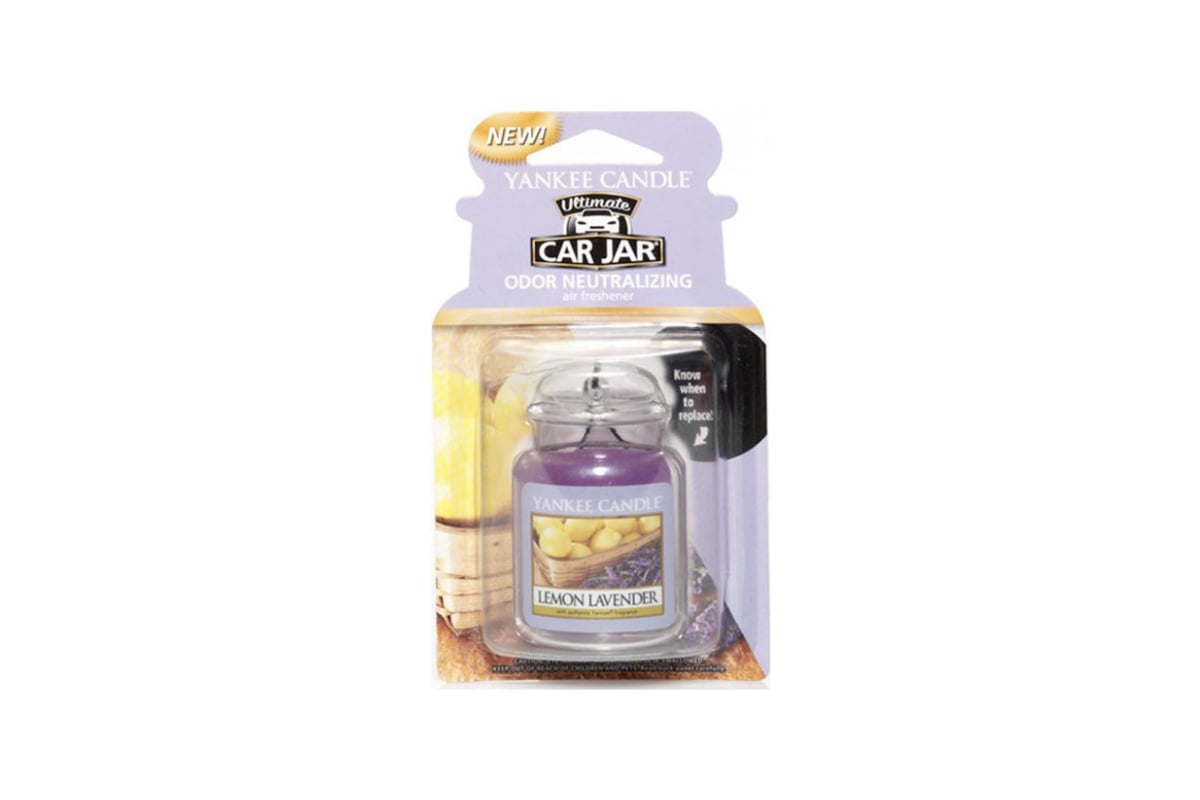 Гелевый авто-ароматизатор Yankee Candle Лимон и лаванда 1220907E - выгодная  цена, отзывы, характеристики, фото - купить в Москве и РФ