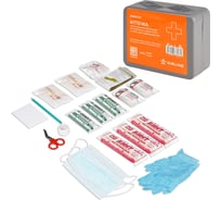 Аптечка автомобильная AIRLINE новый состав МЗ РФ 260н, соответствует требованиям ГАИ, пластиковый футляр ADMK002