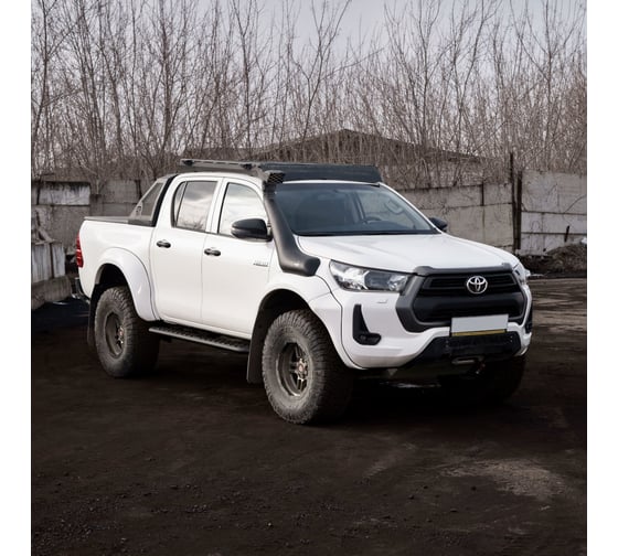 Багажник экспедиционный STC Toyota Hilux 2005+ ШТОРКА, дальний, рабочий и задний свет STC-THIL/04-TR1-L1L2L3