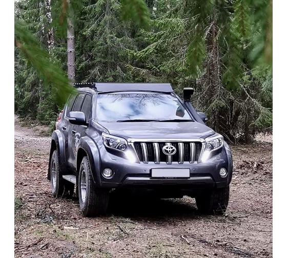 Багажник экспедиционный STC Toyota Land Cruiser Prado 150/Lexus GX460 ШТОРКА дальний, рабочий, задний свет STC-TLCP150-TR1-L1L2L3