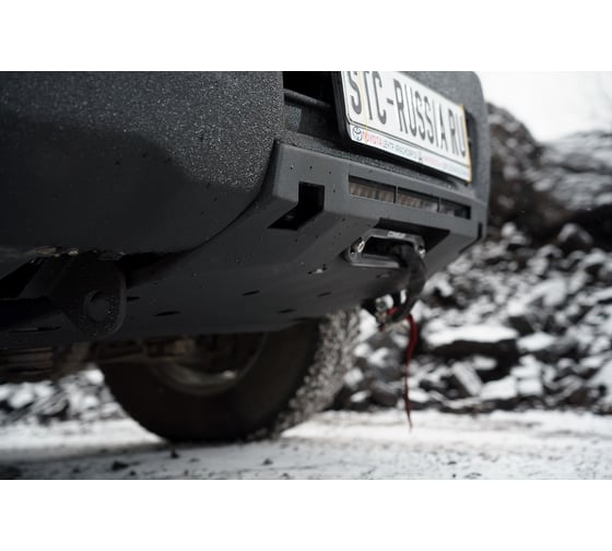 Мини силовик STC Toyota Land Cruiser Prado 120 с площадкой для лебедки STC-TLCP120-BW