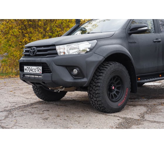 Мини силовик STC Toyota Hilux 2015-2020 с площадкой для лебедки STC-TH15-BW