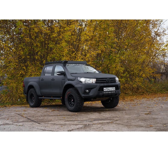 Мини силовик STC Toyota Hilux 2015-2020 с площадкой для лебедки STC-TH15-BW