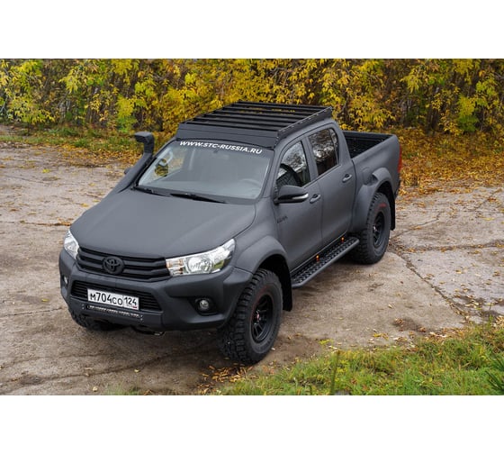 Мини силовик STC Toyota Hilux 2015-2020 с площадкой для лебедки STC-TH15-BW