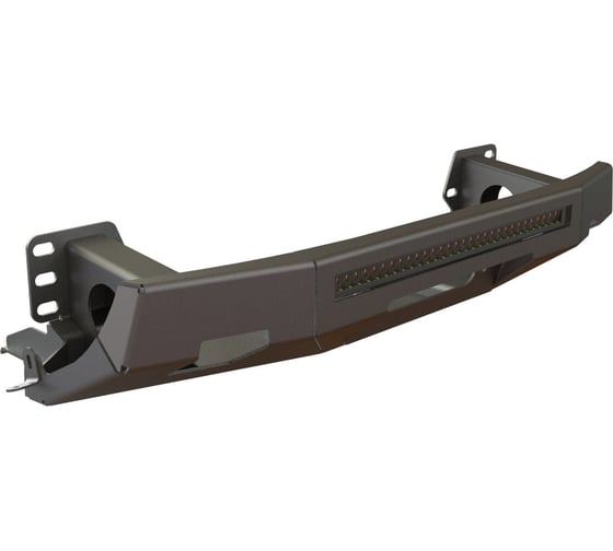 Мини силовик STC Toyota Land Cruiser 200 2008-2015 с площадкой для лебедки и дополнительным дальний свет STC-TLC200/08-BW-S5-20