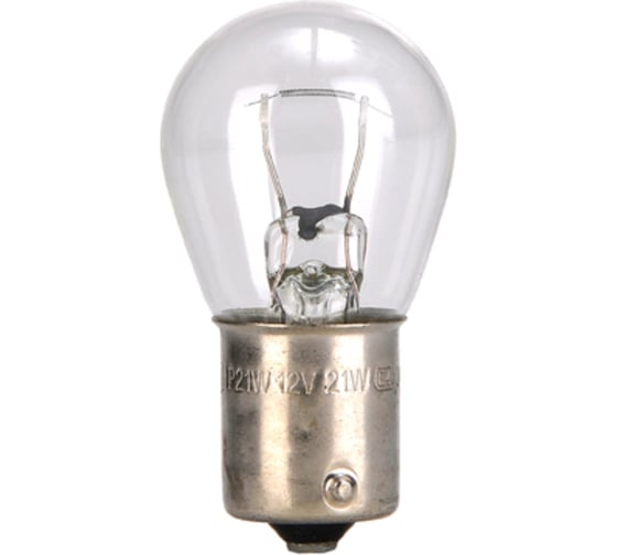 Лампа автомобильная накаливания AUTOPROFI P21W, 12V, 21W, (BA15s),1 шт AP-P21W