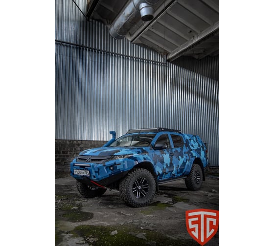Бампер силовой передний STC Mitsubishi L200 2019+c противотуманными фарами STC-ML200/19-BF-L1