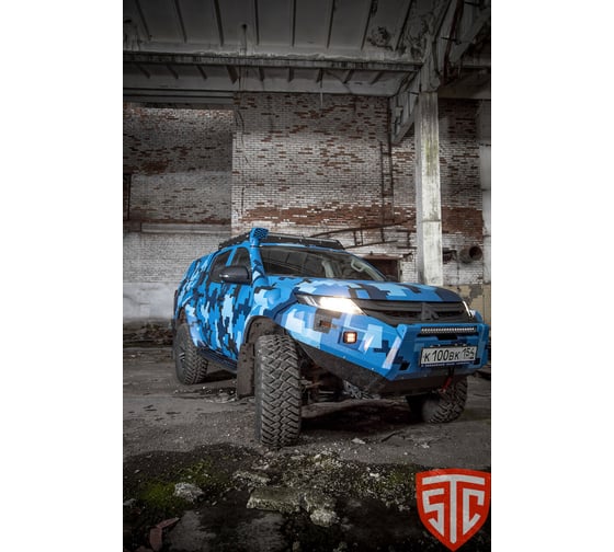 Бампер силовой передний STC Mitsubishi L200 2019+c противотуманными фарами STC-ML200/19-BF-L1