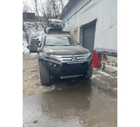 Бампер силовой передний STC тип Revo Mitsubishi Pajero Sport 2021+ c защитной дугой и противотуманными фарами STC-MPS3/21-BFR-C1-L1