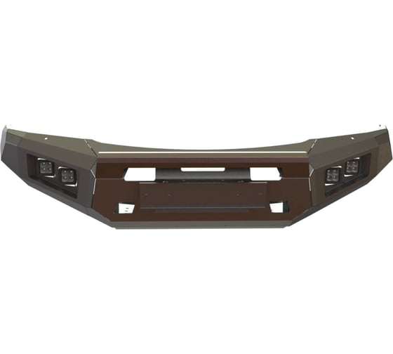 Бампер силовой передний STC Nissan Patrol Y62 2014-2019 с защитной дугой, противотуманными фарами STC-NPY62/14-BF-C1-L1