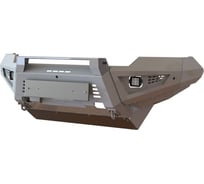 Бампер силовой передний STC Toyota Hilux 2020+ с защитной дугой и противотуманными фарами STC-TH20-BF-C1-L1