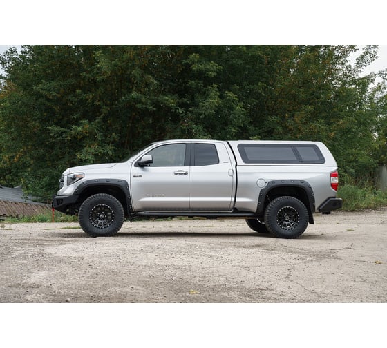 Бампер силовой передний STC тип Revo Toyota Tundra 2013-2021 с защитной дугой, противотуманными фарами и балкой дальнего света STC-TT13-BFR-C1-L1L4