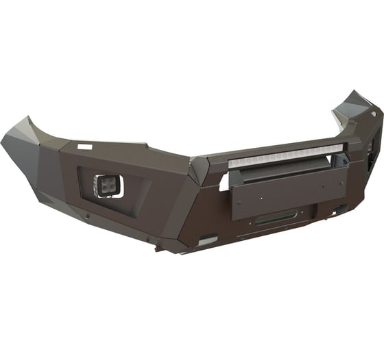 Бампер силовой передний STC тип Revo Toyota Hilux 2011-2014 с защитной дугой, противотуманными фарами и балкой дальнего света STC-TH11-BFR-C1-L1L4 1