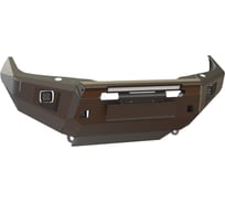 Бампер силовой передний STC Nissan Navara 2010+ с защитной дугой, противотуманными фарами и балкой дальнего света STC-NN-BF-C1-L1L4