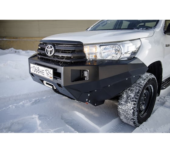 Бампер силовой передний STC Toyota Hilux 2015-2020 с противотуманными фарами STC-TH15-BF-L1