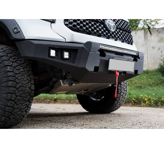 Бампер силовой передний STC тип Revo Toyota Tundra 2013-2021 с противотуманными фарами STC-TT13-BFR-L1