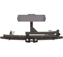 Бампер силовой задний STC Mitsubishi Pajero Sport 2016-2021 ОБЛЕГЧЕННЫЙ c квадратом под фаркоп, кронштейном крепления запасного колеса по центру и кронштейном крепления гос номера STC-MPS3-BRR-C1