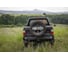 Бампер силовой задний STC Toyota Hilux 1997-2004 с квадратом под фаркоп, кронштейном крепления запасного колеса по центру и кронштейном крепления гос номера и фарами заднего хода/ПТФ STC-TH97-BR-C1-L2 2