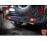 Бампер силовой задний STC Nissan Patrol Y61 1997+ с квадратом под фаркоп, площадкой для лебедки, кронштейном крепления запасного колеса справа (под штатные фары) STC-NPY61-BR-W-С2 2