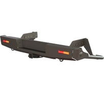 Бампер силовой задний STC Mitsubishi L200 2019+ с квадратом под фаркоп и дублирующими фонарями STC-ML200/19-BR-L1