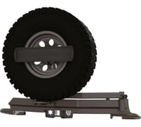 Бампер силовой задний STC Mitsubishi Pajero Sport 2008-2015 ОБЛЕГЧЕННЫЙ c квадратом под фаркоп, кронштейном крепления запасного колеса по центру и кронштейном крепления гос номера STC-MPS2-BRR-C1