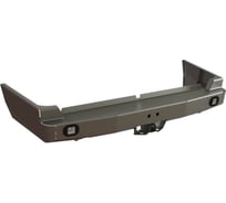 Бампер силовой задний STC Toyota Land Cruiser 105 с квадратом под фаркоп и фарами заднего хода/ПТФ STC-TLC105-BR-L2