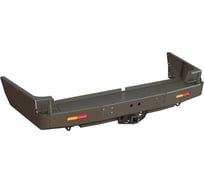 Бампер силовой задний STC Toyota Land Cruiser 100 с квадратом под фаркоп и дублирующими фонарями STC-TLC100-BR-L1