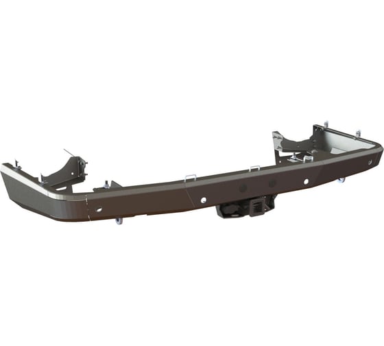 Бампер силовой задний STC Toyota Land Cruiser 200 2008-2015 с квадратом под фаркоп STC-TLC200/08-BR 1
