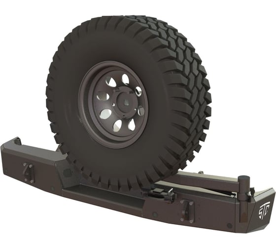Бампер силовой задний STC Toyota Tundra 2006-2013 калитка справа STC-TT06-BR-C2