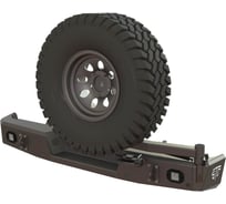 Бампер силовой задний STC Toyota Tundra 2006-2013 калитка справа, фарами заднего хода/ПТФ STC-TT06-BR-C2-L2