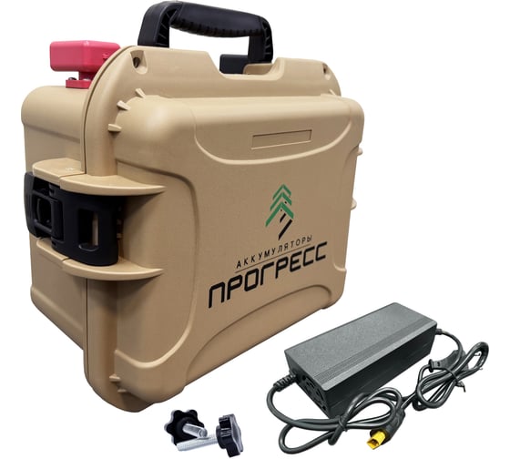 Аккумуляторная батарея Прогресс LFP1272 12В 72Ач + ЗУ LFP1272 Z