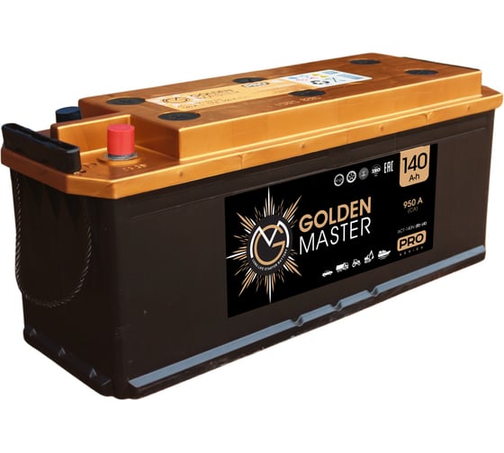 АКБ GOLDEN MASTER pro 6СТ-140 (R)-(4) 950A 514x175x210 мм 4657819154866