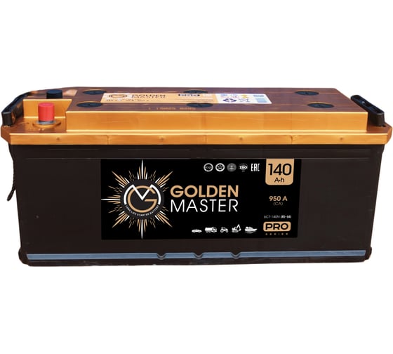 АКБ GOLDEN MASTER pro 6СТ-140 (R)-(4) 950A 514x175x210 мм 4657819154866