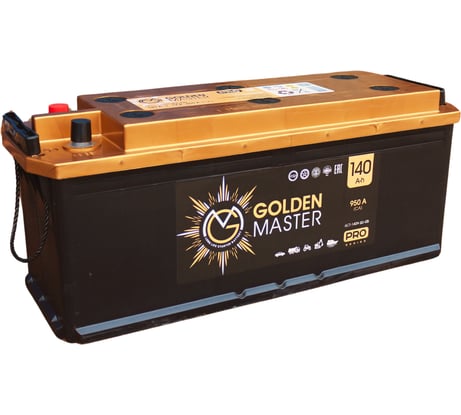АКБ GOLDEN MASTER pro 6СТ-140 (L)-(3) 950A 514x175x210 мм 4657819154859