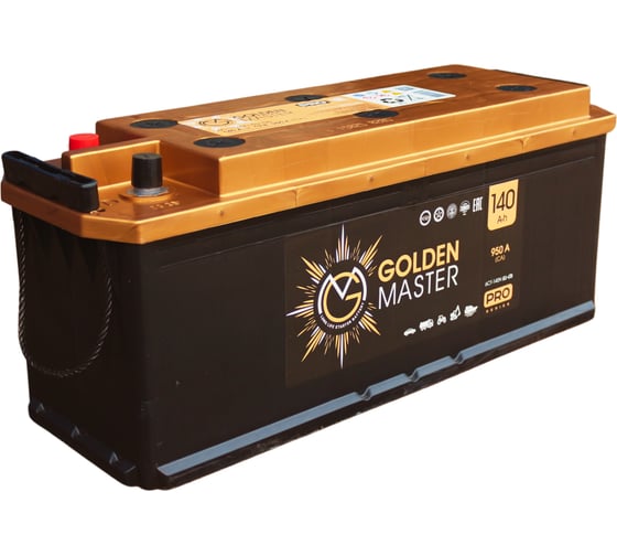 АКБ GOLDEN MASTER pro 6СТ-140 (L)-(3) 950A 514x175x210 мм 4657819154859