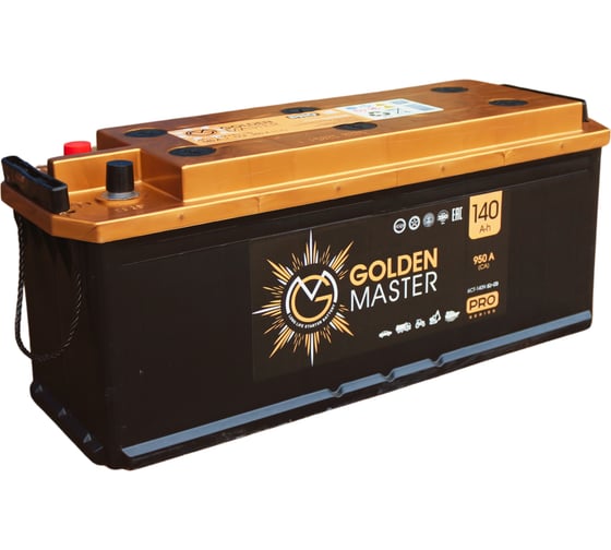 АКБ GOLDEN MASTER pro 6СТ-140 (L)-(3) 950A 514x175x210 мм 4657819154859