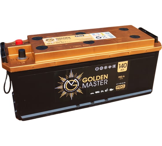 АКБ GOLDEN MASTER pro 6СТ-140 (L)-(3) 950A 514x175x210 мм 4657819154859