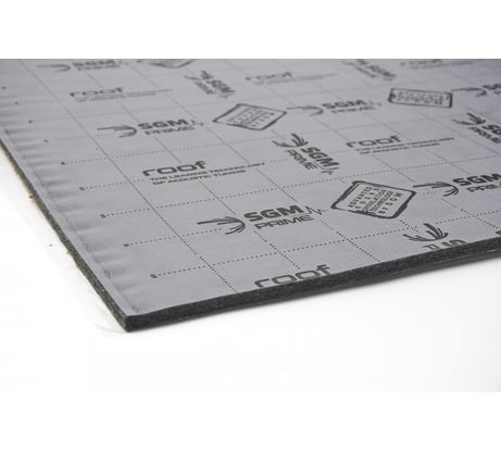 Шумоизоляция Premium Prime Barrier Roof 2 листа (большие листы 0.5х0.75 м 10 мм) SGM SGM-RF-2