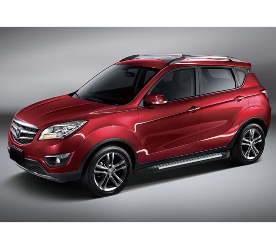 Пороги на автомобиль Rival Bmw-Style круг для Changan CS35 2013-2020 г.в., 173 см, 2 шт., алюминий D173AL.8901.1